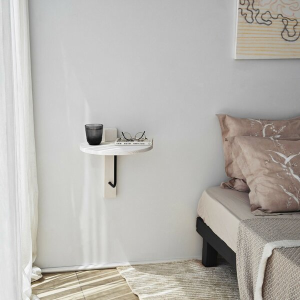 Hanah Home Wall Shelf Black White Reve - Black, White