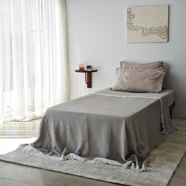 Hanah Home Fali polc Chesnut Black Reve - Gesztenye, Fekete