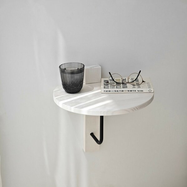 Hanah Home Wall Shelf Black White Reve - Black, White