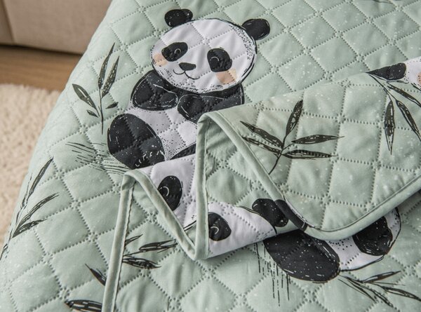 Ágytakaró PANDA RELAX zöld Méret: 220 x 240 cm