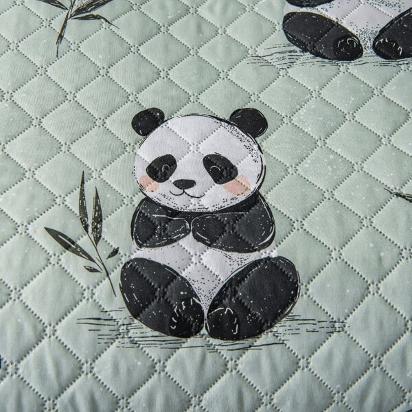 Ágytakaró PANDA RELAX zöld Méret: 220 x 240 cm