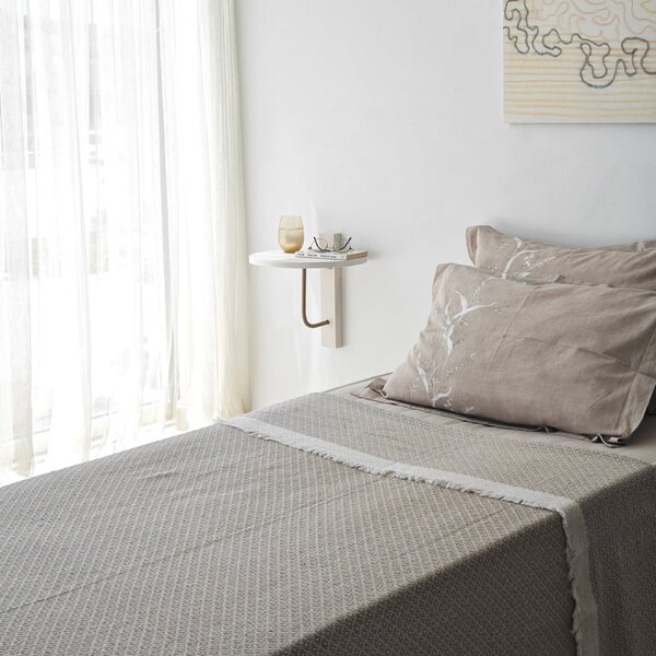 Hanah Home Fali polc GoldWhite Reve - Arany, fehér