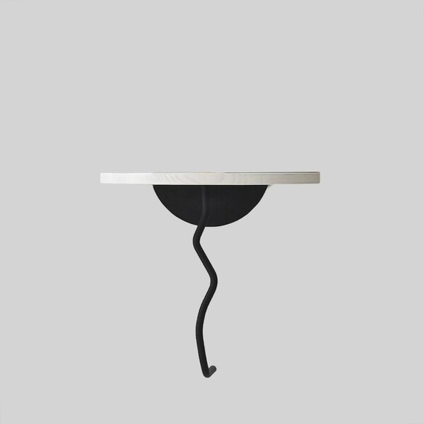 Hanah Home Fali polc Black White Leo - fekete, fehér