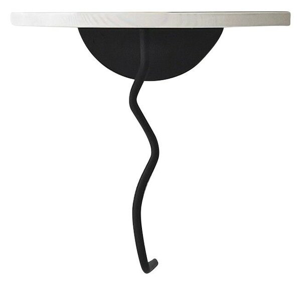 Hanah Home Fali polc Black White Leo - fekete, fehér