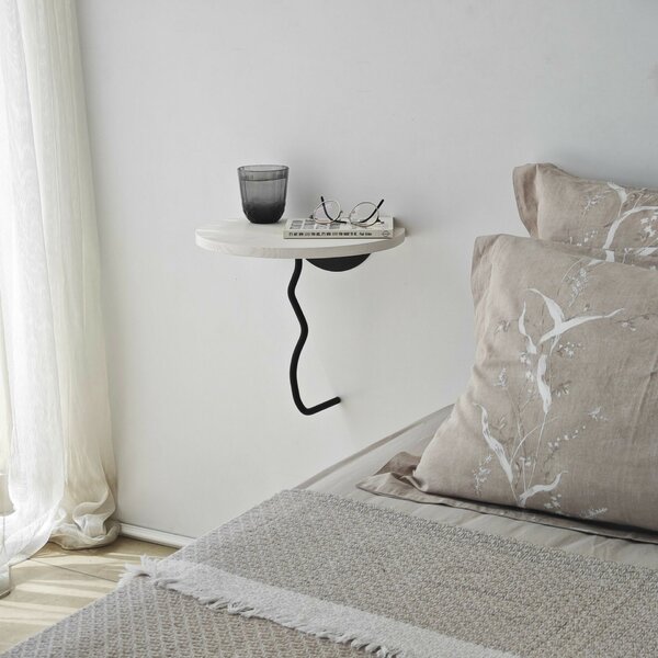 Hanah Home Fali polc Black White Leo - fekete, fehér