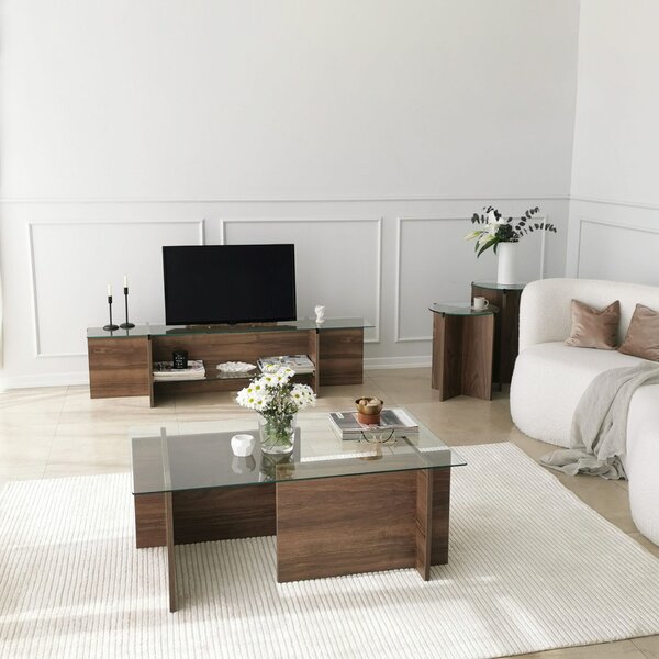 Hanah Home TV Stand Walnut Escape TV - Walnut