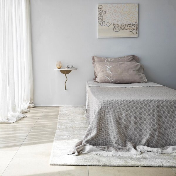 Hanah Home Fali polc Gold White Leo - Arany, Fehér