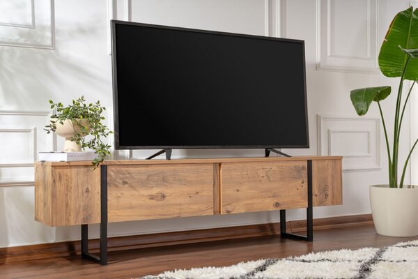 Hanah Home TV Stand Atlantic Pine Black Serenity - Atlantic Pine, Black