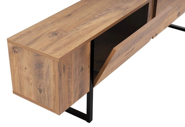 Hanah Home TV Stand Atlantic Pine Black Serenity - Atlantic Pine, Black