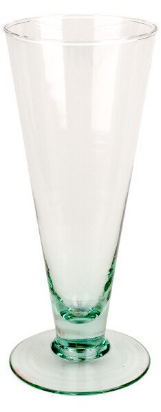 Talpas üveg váza 10x23cm