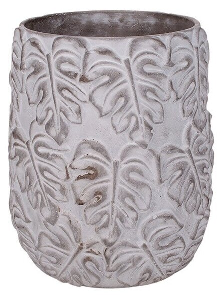 Monstera Nyújtott Kőkaspó Szürke 11,5x16,5cm