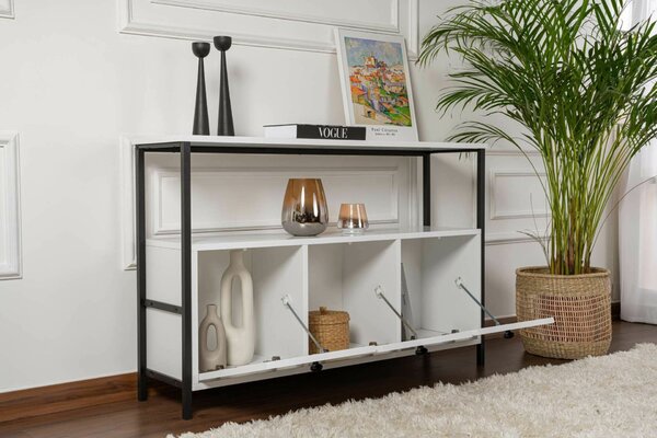 Hanah Home Solace konzolasztal - fehér, fekete