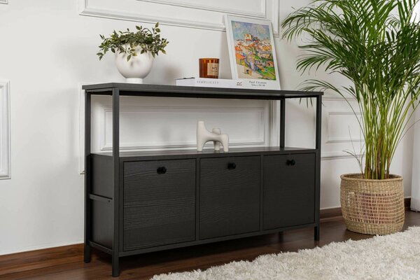 Hanah Home Konzol Fekete fa Black Solace - Fekete fa, Fekete