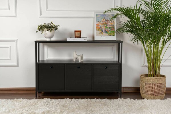 Hanah Home Konzol Fekete fa Black Solace - Fekete fa, Fekete