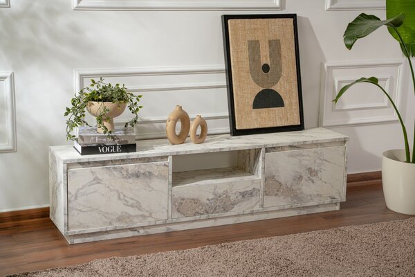 Hanah Home TV Stand Freesia Marble Vanguard - Fressia Marble