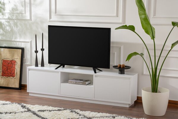 Hanah Home Vanguard TV állvány, natúr fehér színben