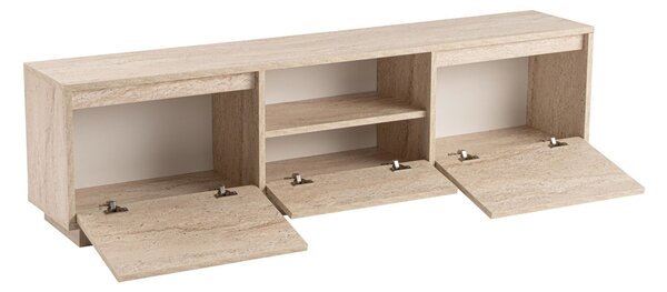 Hanah Home TV Stand Travertine Vanguard - Travertine