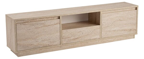 Hanah Home TV Stand Travertine Vanguard - Travertine