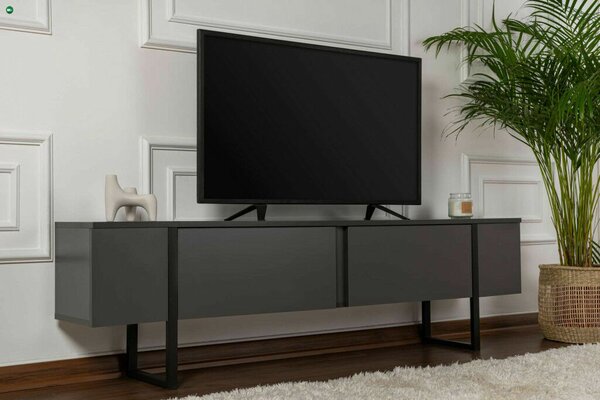 Hanah Home TV állvány Antracit Fekete Serenity - Antracit, Fekete