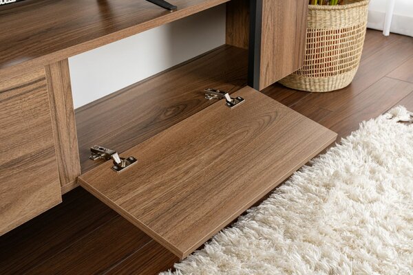 Hanah Home Serenity TV állvány, dió és fekete (Venezia dió, fekete)