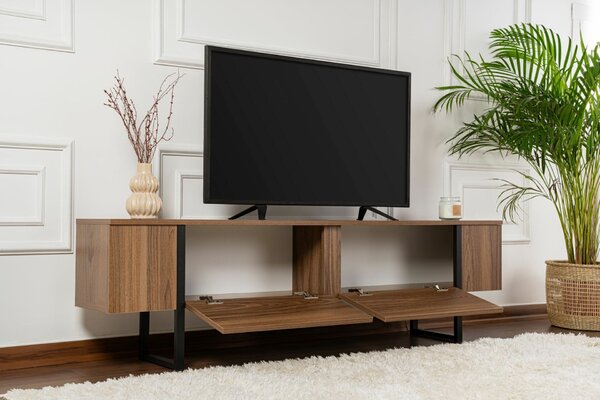 Hanah Home Serenity TV állvány, dió és fekete (Venezia dió, fekete)