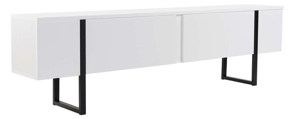 Hanah Home TV Stand White Black Serenity - White, Black