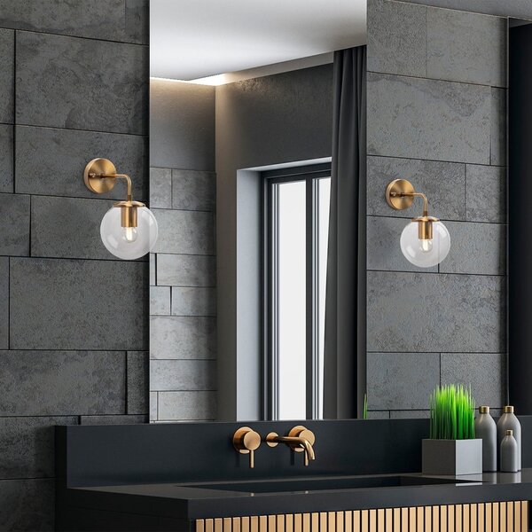 Sárgaréz színű fali lámpa ø 15 cm Viran – Opviq lights