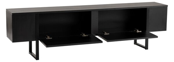 Hanah Home TV állvány Fa fekete Fekete Serenity - Fa fekete, Fekete