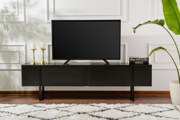 Hanah Home TV állvány Fa fekete Fekete Serenity - Fa fekete, Fekete