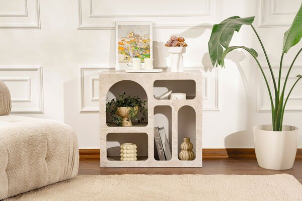 Hanah Home Console Travertine Sandstone Lessa - Travertine