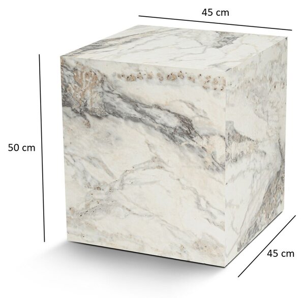Hanah Home Oldalasztal Freesia Marble Küp - Freesia