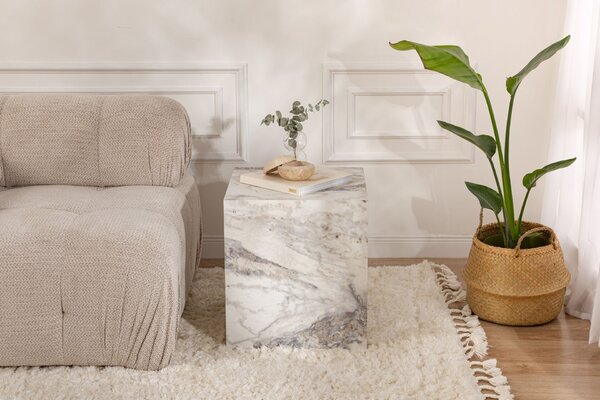 Hanah Home Oldalasztal Freesia Marble Küp - Freesia