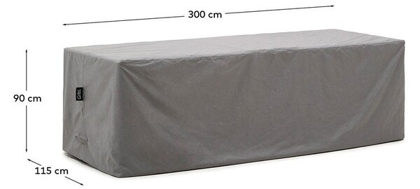 Kerti bútor védőhuzat 300x115x90 cm Iria – Kave Home