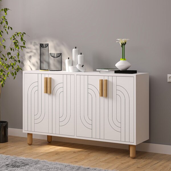 Hanah Home Console White Rodney - White