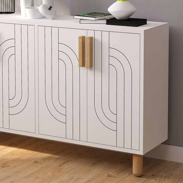 Hanah Home Console White Rodney - White