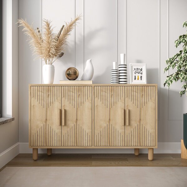 Hanah Home Console Saphire Oak Roger - Saphire Oak