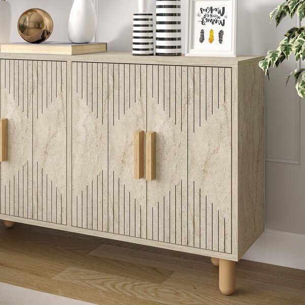 Hanah Home Console Travertine Roger - Traverten
