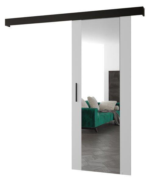 Tolóajtó fekete fogantyúval SALOME 2 - 70 cm, fehér / fekete