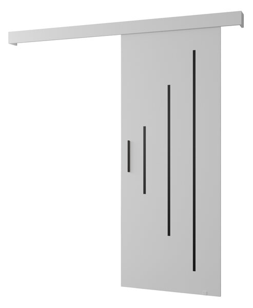 Tolóajtó fekete fogantyúval SALOME 11 - 70 cm, fehér
