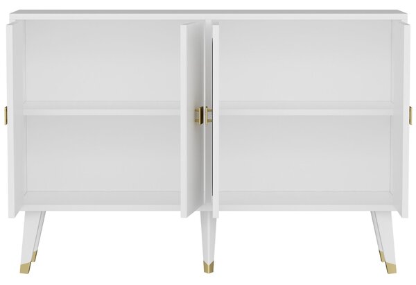 Hanah Home Console White Gold Derasi - Fehér, arany