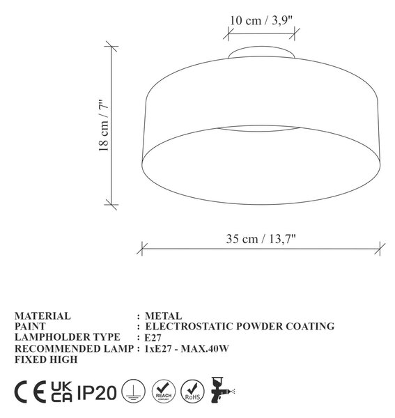 Opviq Függeszték Zöld Vesta - 15077