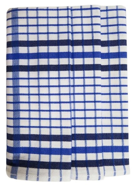 Polášek Kockás konyharuha Egypt – 3 darabos szett - sz. 15 | Sötétkék / kék
