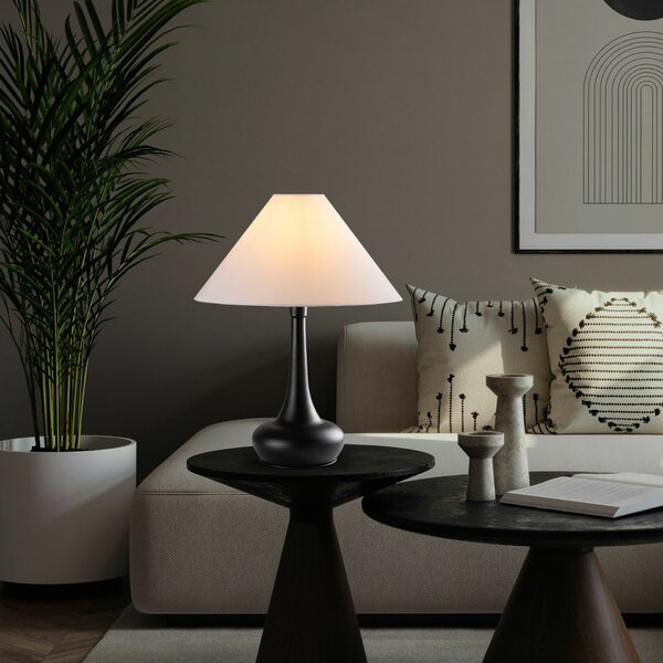 Opviq Asztali lámpa Fehér-Fekete Luna - 15254