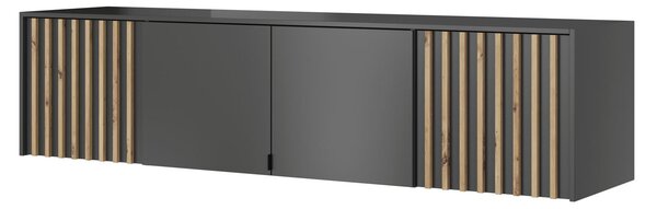 MARFA gardróbbővítmény - szélesség 205 cm, grafit / artisan tölgy