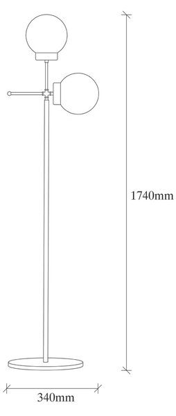 Opviq Floor Lamp Gold Mudoni - MR - 955