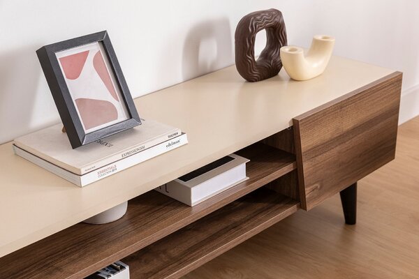 Hanah Home Clark TV állvány, dió bézs