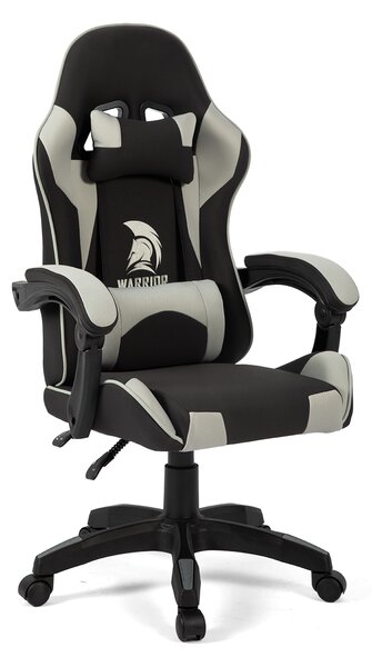 Szövet Gamer szék Warrior Basic 1-F fekete-szürke