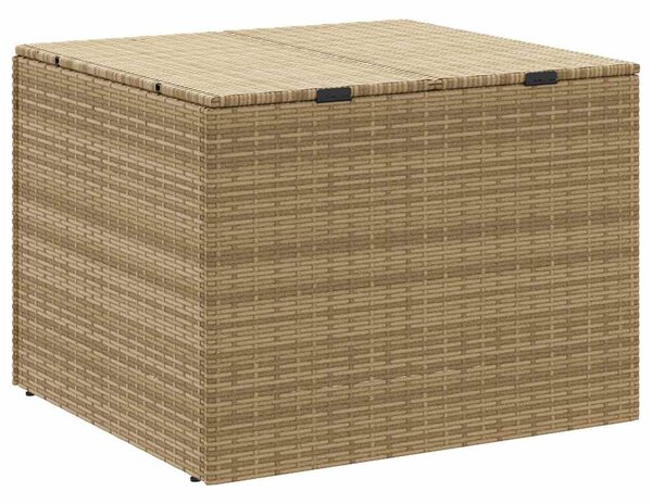 Vegyes bézs polyrattan kerti tárolóláda 291 L