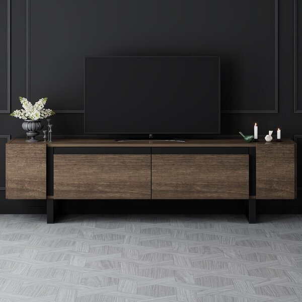 Hanah Home Yildiz TV állvány diófa, fekete