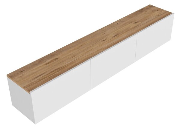 Hanah Home TV állvány Fehér Atlantic Pine West - Fehér, Atlantic Pine